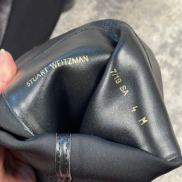 New Stuart Weitzman The City Boot Over the Knee Black Leather Sz 4 - Picture 13 of 13